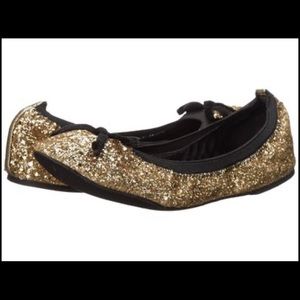 LIKE NEW - Michael Antonio Glitter Flat - gold